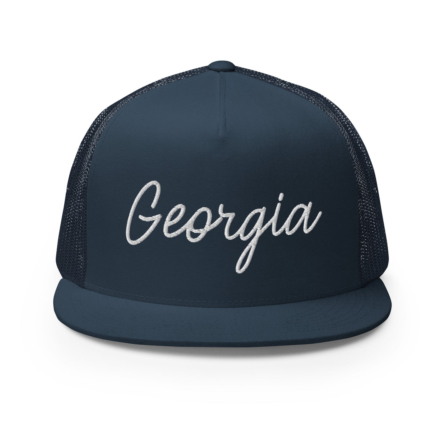 Georgia Retro Script High 5 Panel A-Frame Snapback Trucker Hat