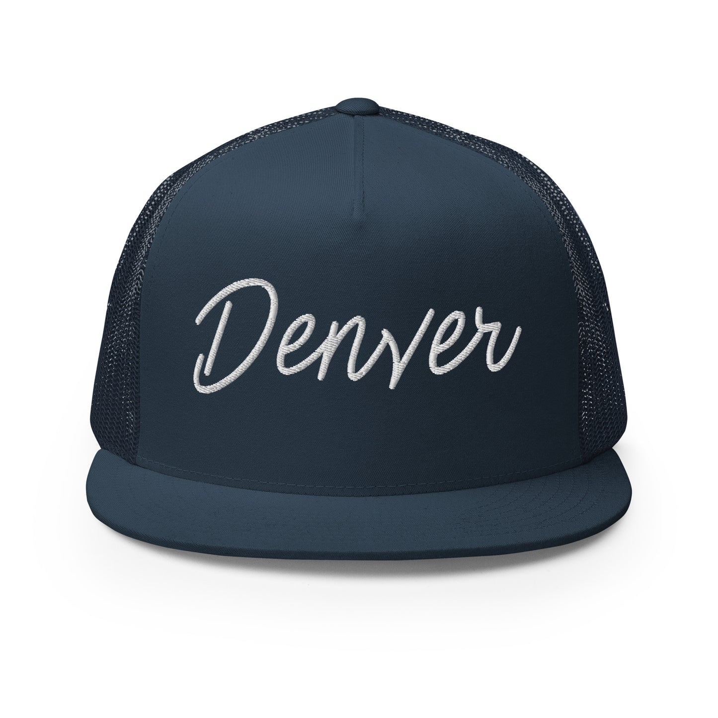 Denver Retro Script High 5 Panel A-Frame Snapback Trucker Hat