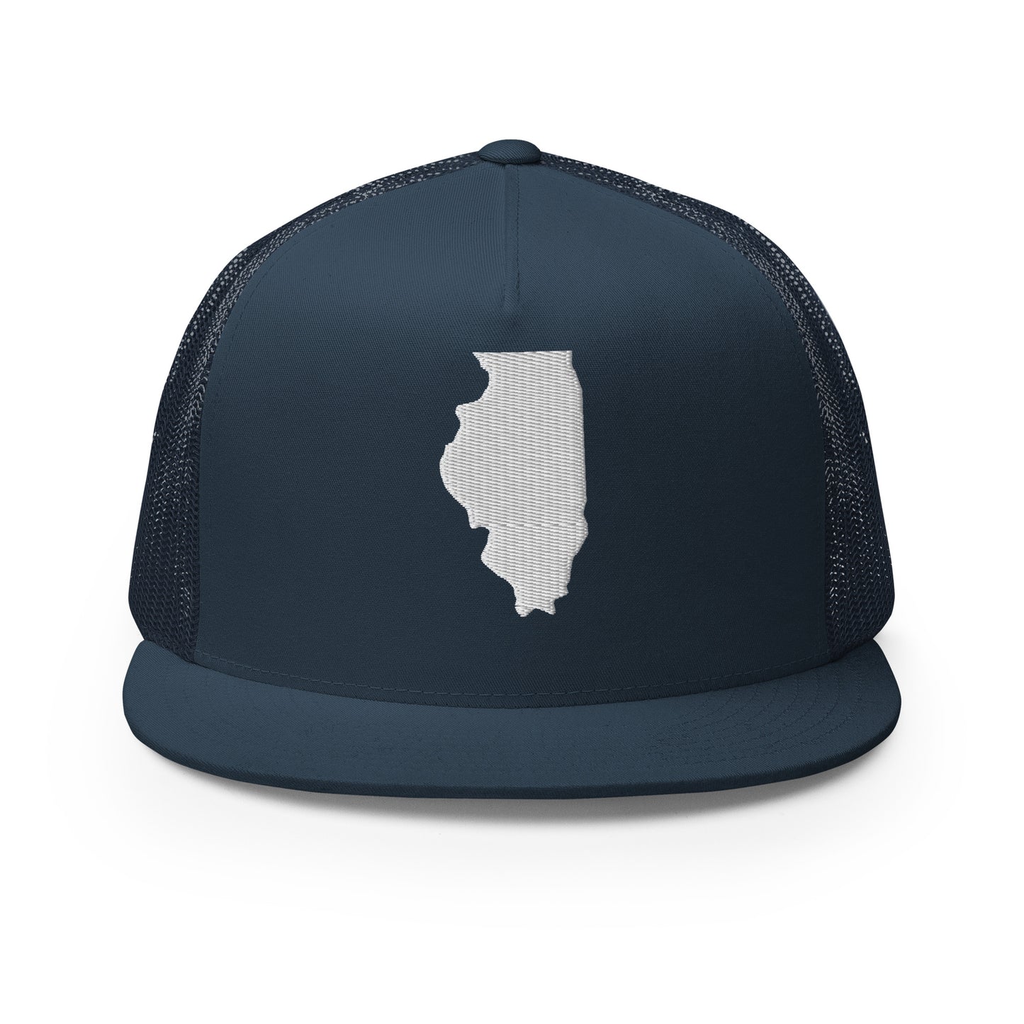 Illinois State Silhouette High 5 Panel A-Frame Snapback Trucker Hat