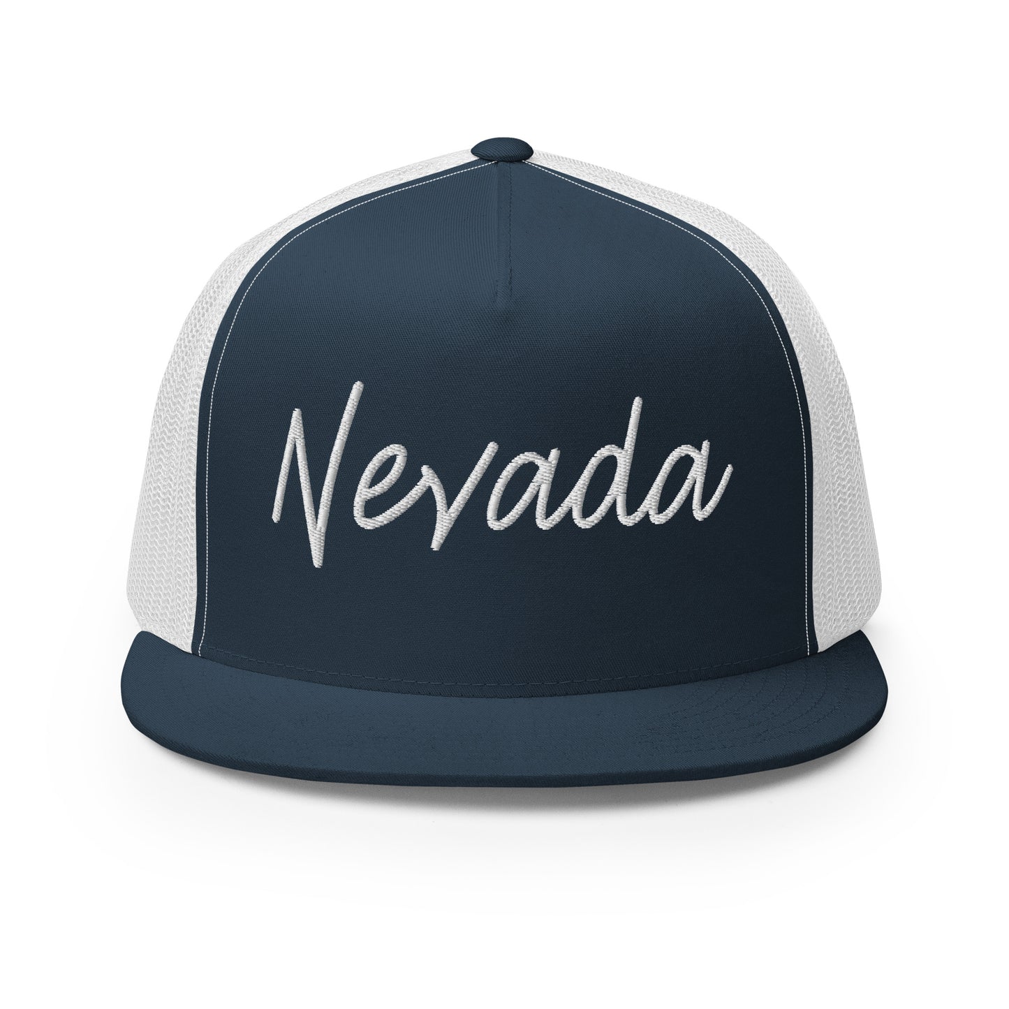 Nevada Retro Script High 5 Panel A-Frame Snapback Trucker Hat