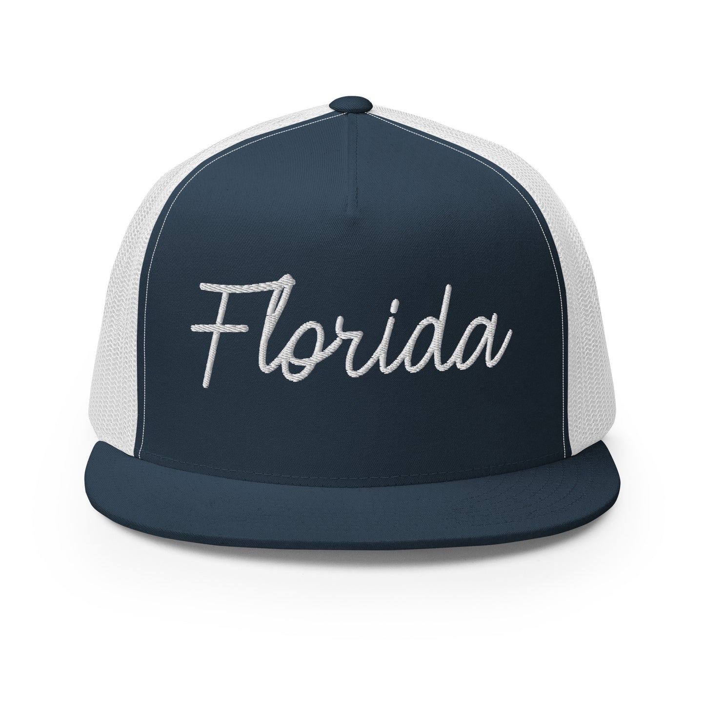 Florida Retro Script High 5 Panel A-Frame Snapback Trucker Hat