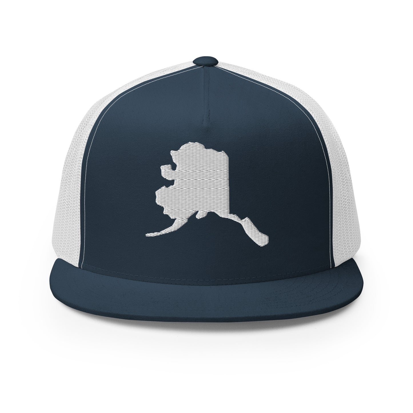 Alaska State Silhouette High 5 Panel A-Frame Snapback Trucker Hat