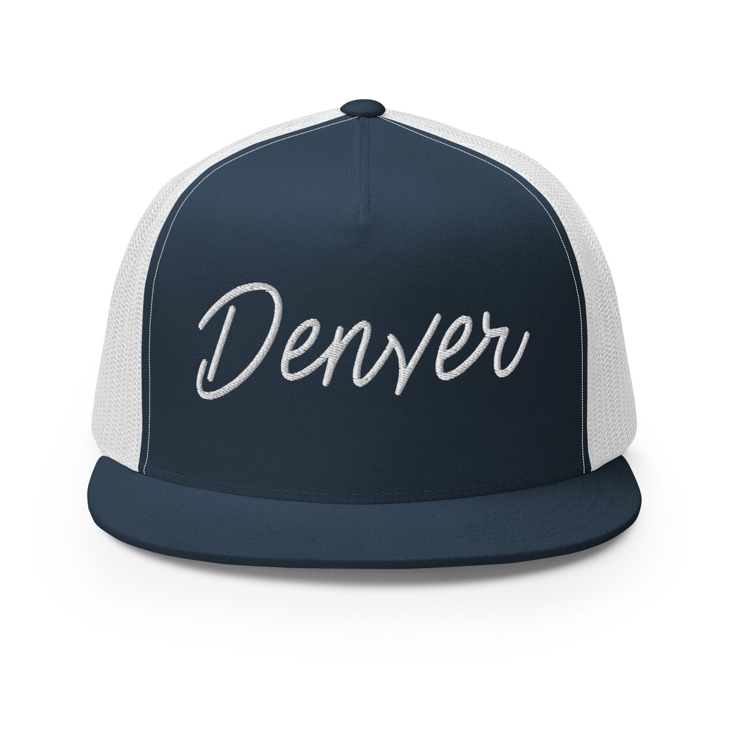 Denver Retro Script High 5 Panel A-Frame Snapback Trucker Hat