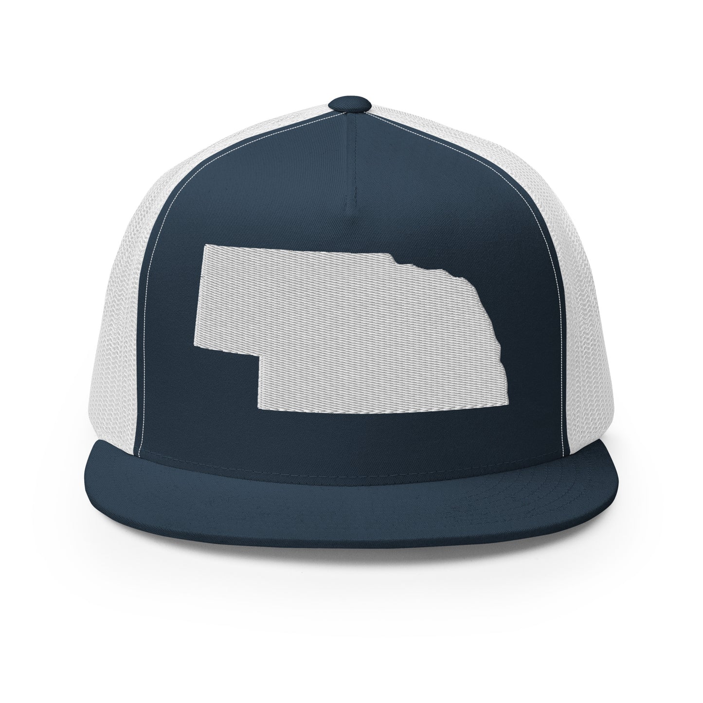 Nebraska State Silhouette High 5 Panel A-Frame Snapback Trucker Hat