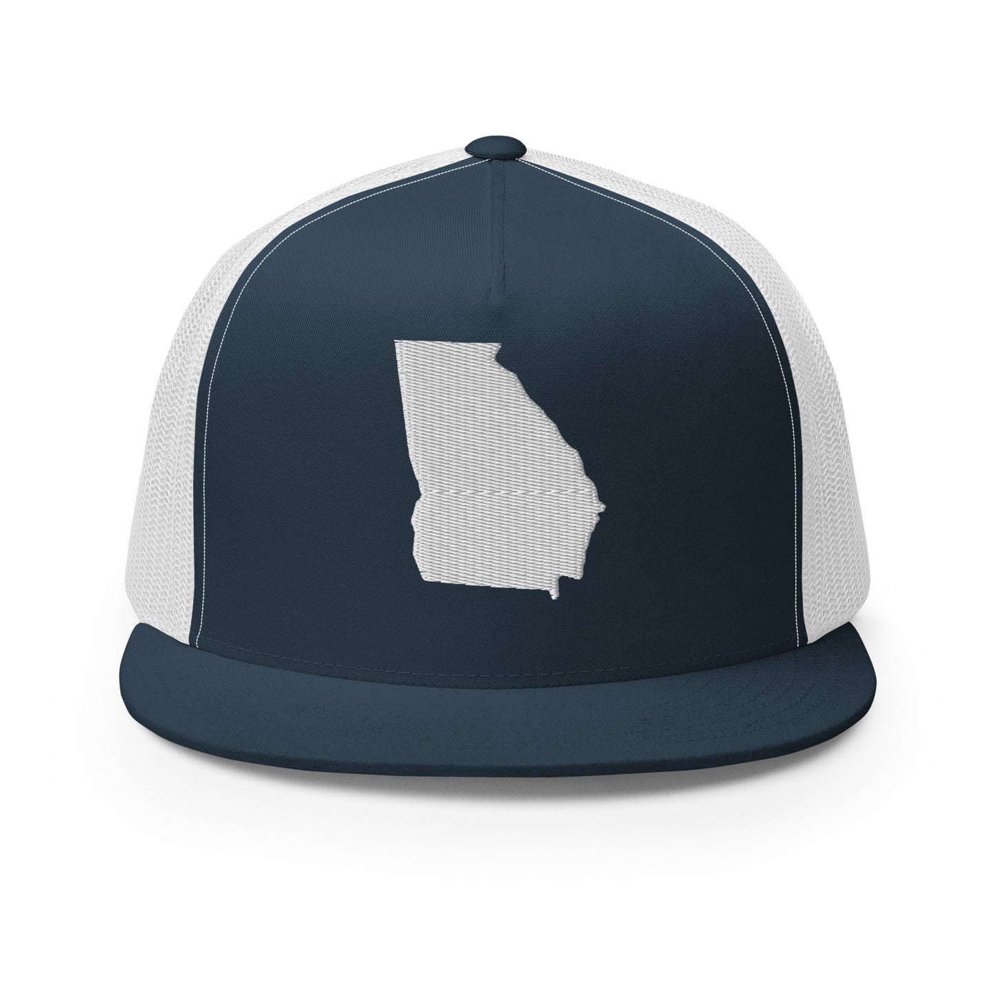 Georgia State Silhouette High 5 Panel A-Frame Snapback Trucker Hat