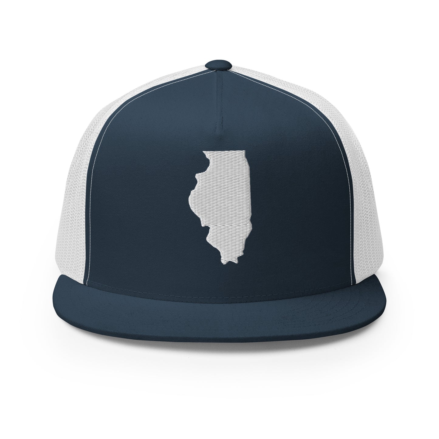 Illinois State Silhouette High 5 Panel A-Frame Snapback Trucker Hat