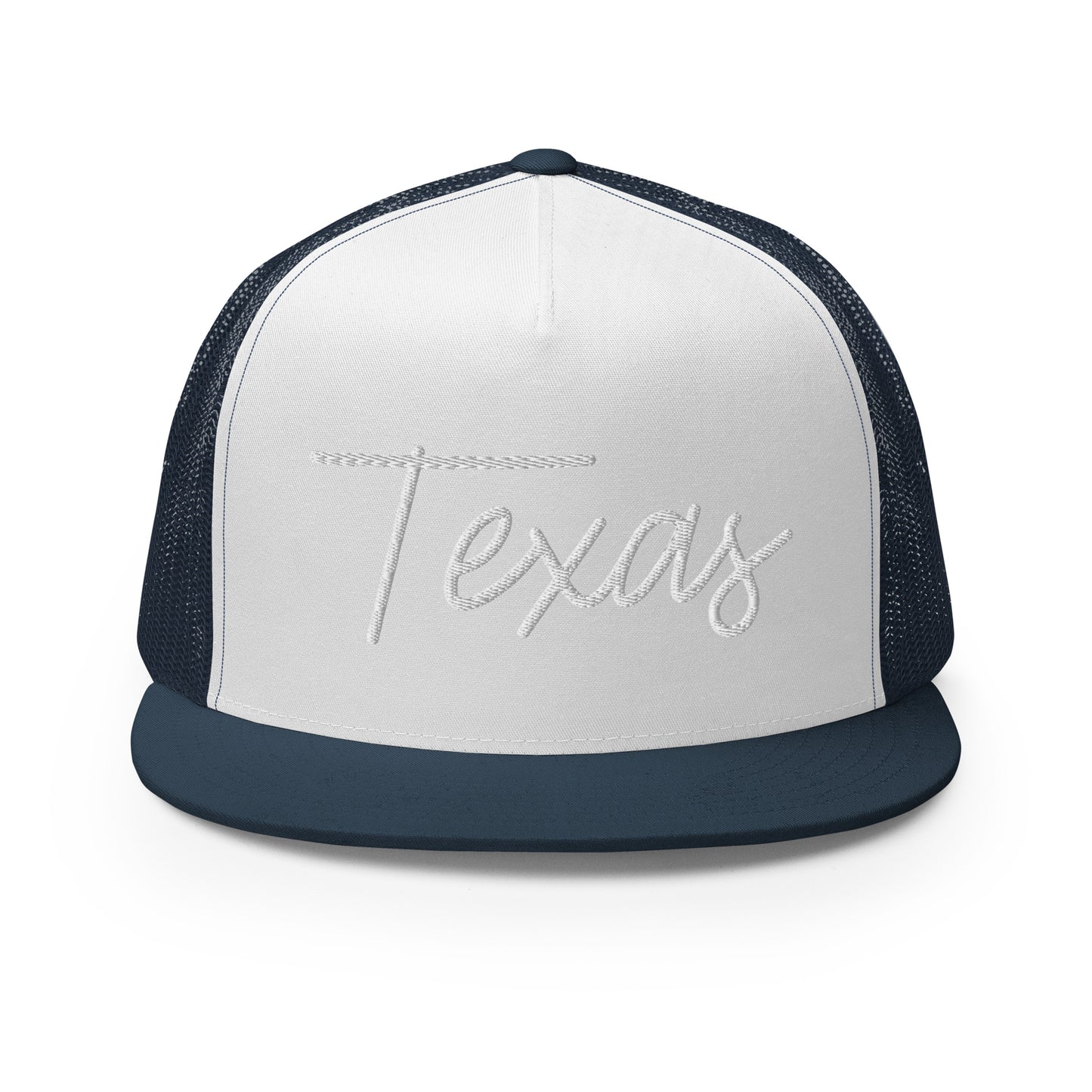 Texas Retro Script High 5 Panel A-Frame Snapback Trucker Hat