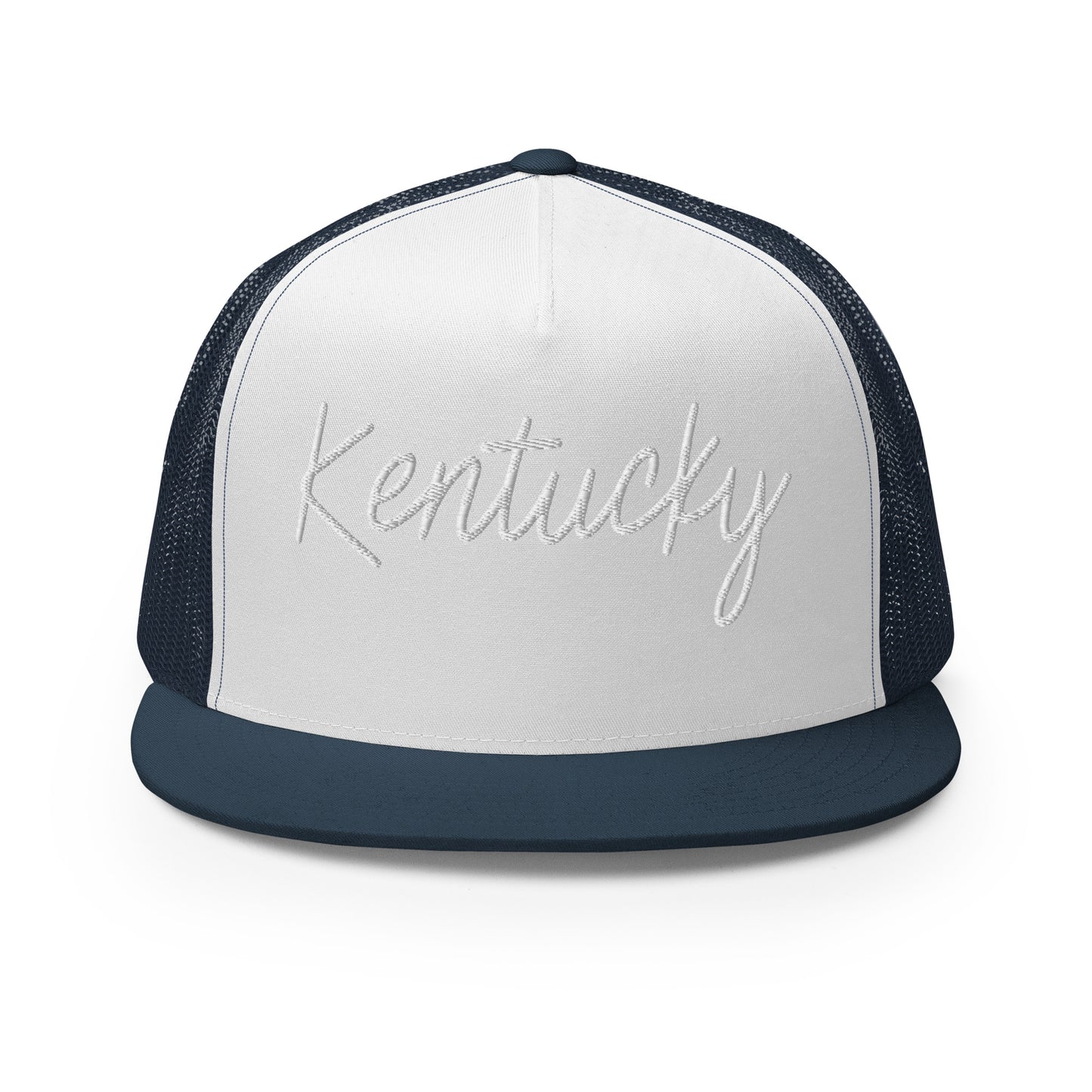 Kentucky Retro Script High 5 Panel A-Frame Snapback Trucker Hat