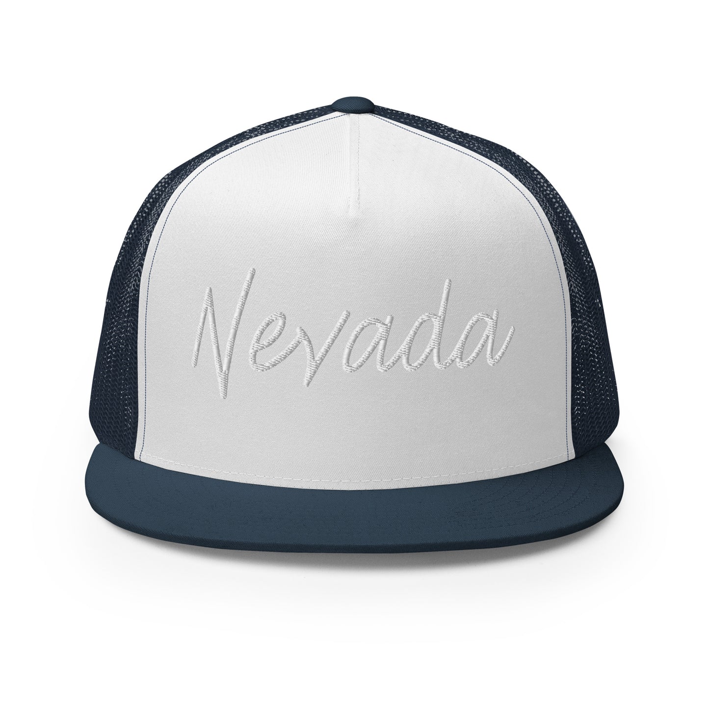 Nevada Retro Script High 5 Panel A-Frame Snapback Trucker Hat