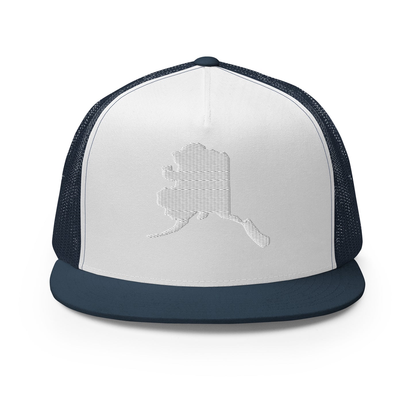 Alaska State Silhouette High 5 Panel A-Frame Snapback Trucker Hat