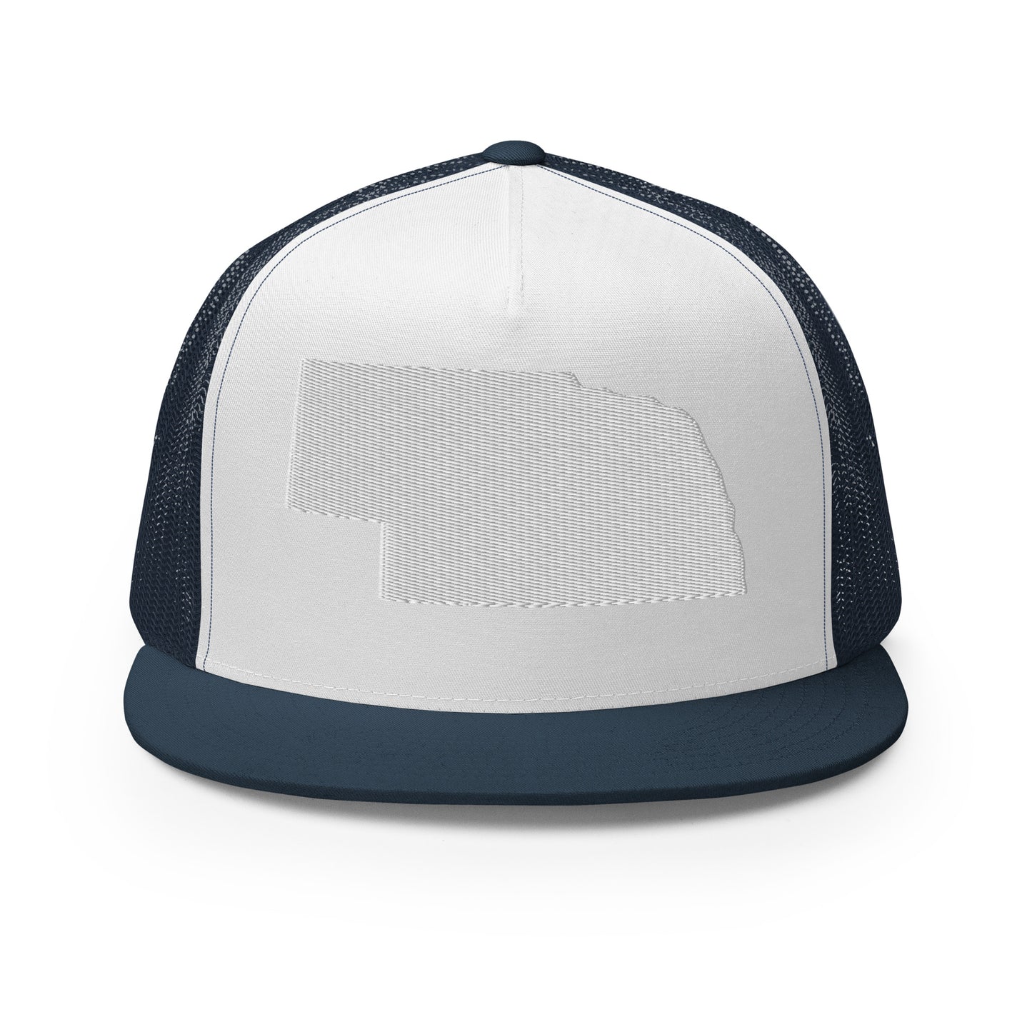 Nebraska State Silhouette High 5 Panel A-Frame Snapback Trucker Hat