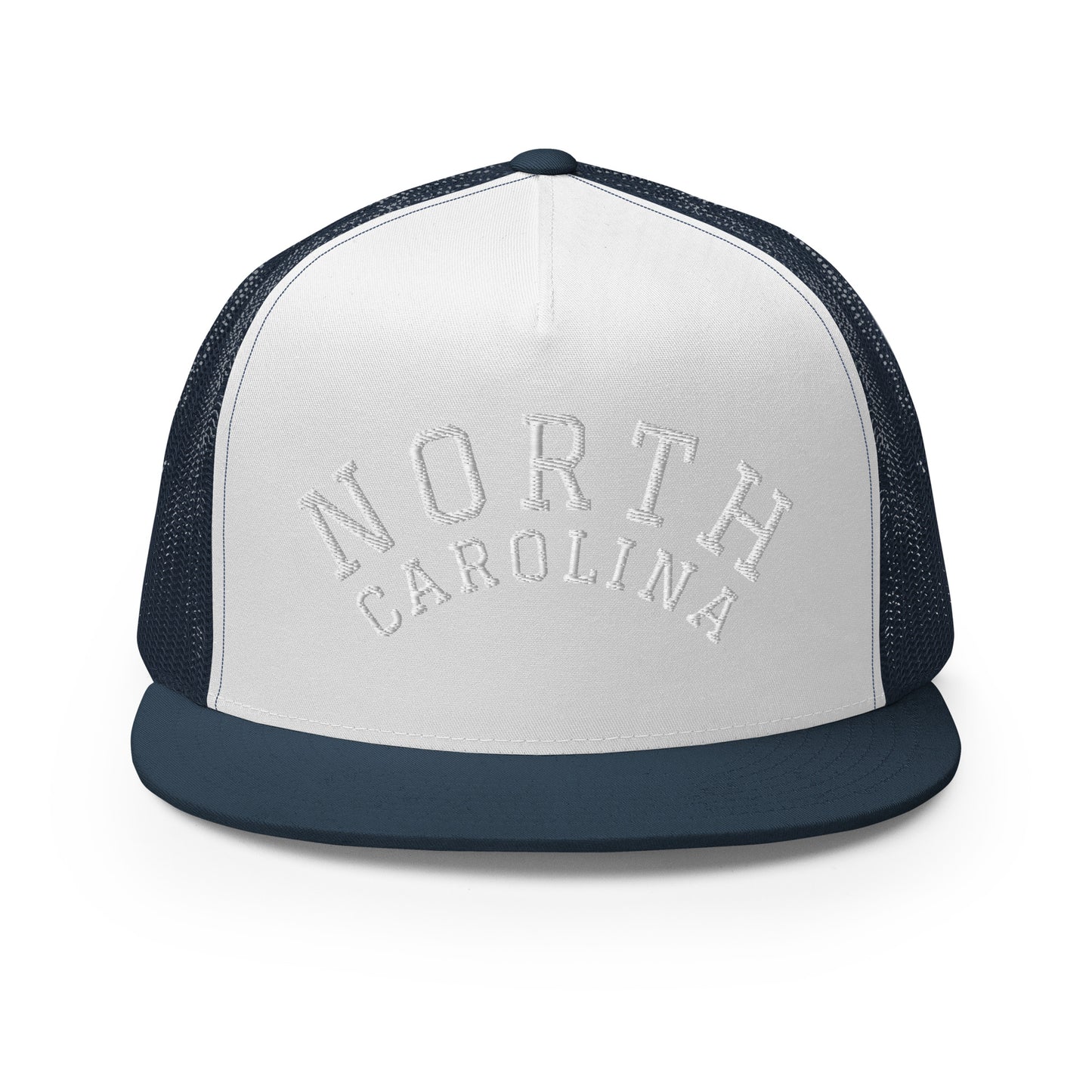 North Carolina Arch High 5 Panel A-Frame Snapback Trucker Hat