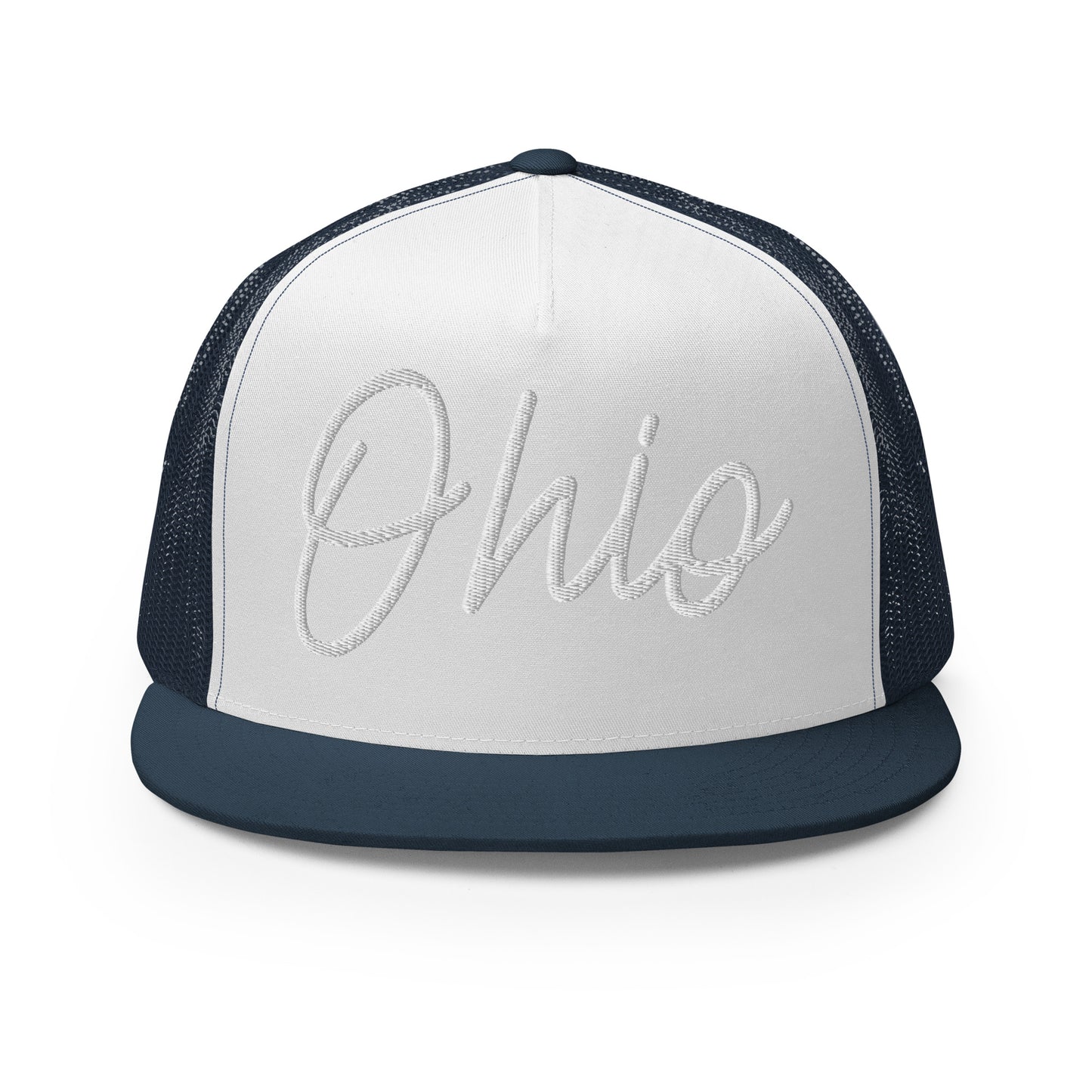 Ohio Retro Script High 5 Panel A-Frame Snapback Trucker Hat