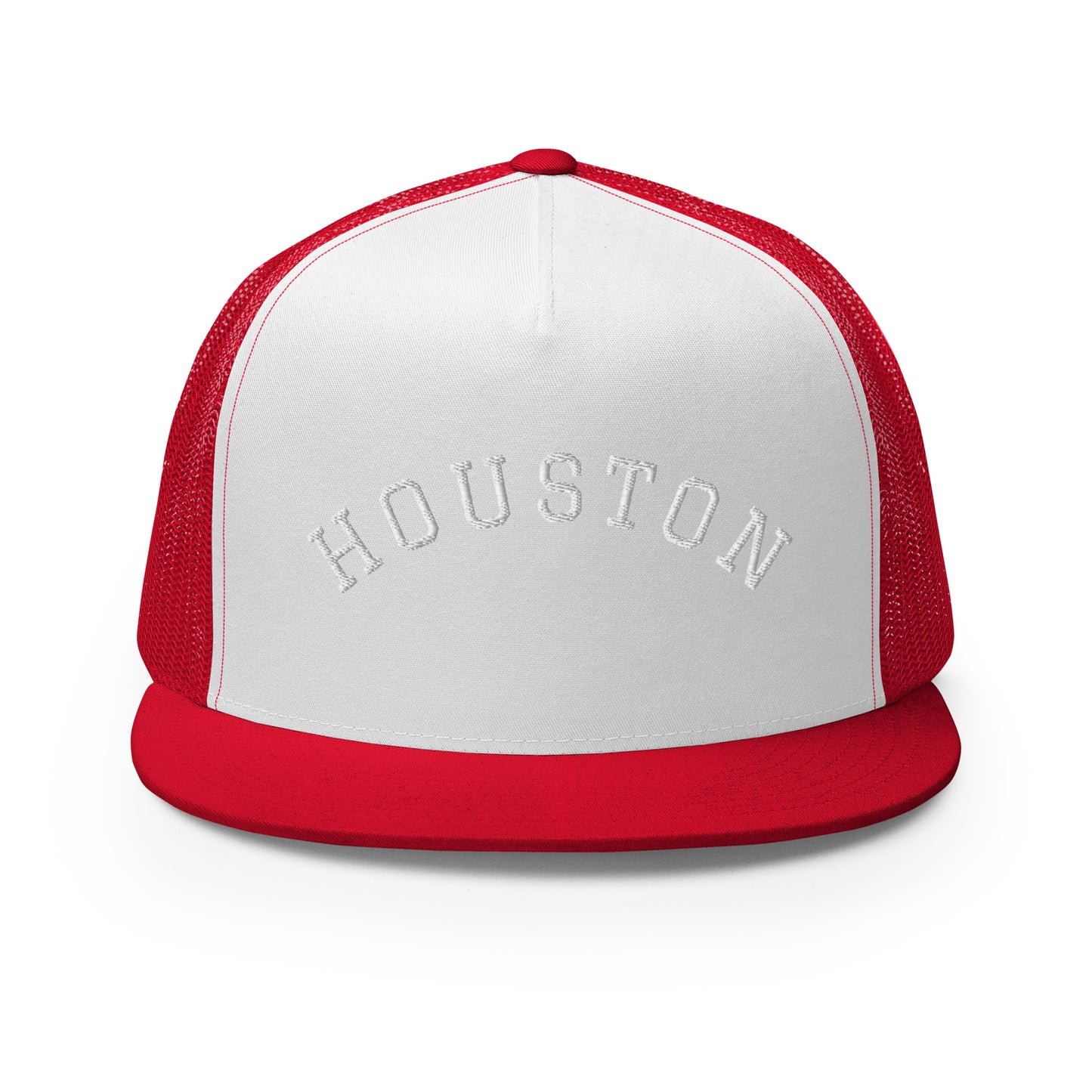 Houston Arch High 5 Panel A-Frame Snapback Trucker Hat