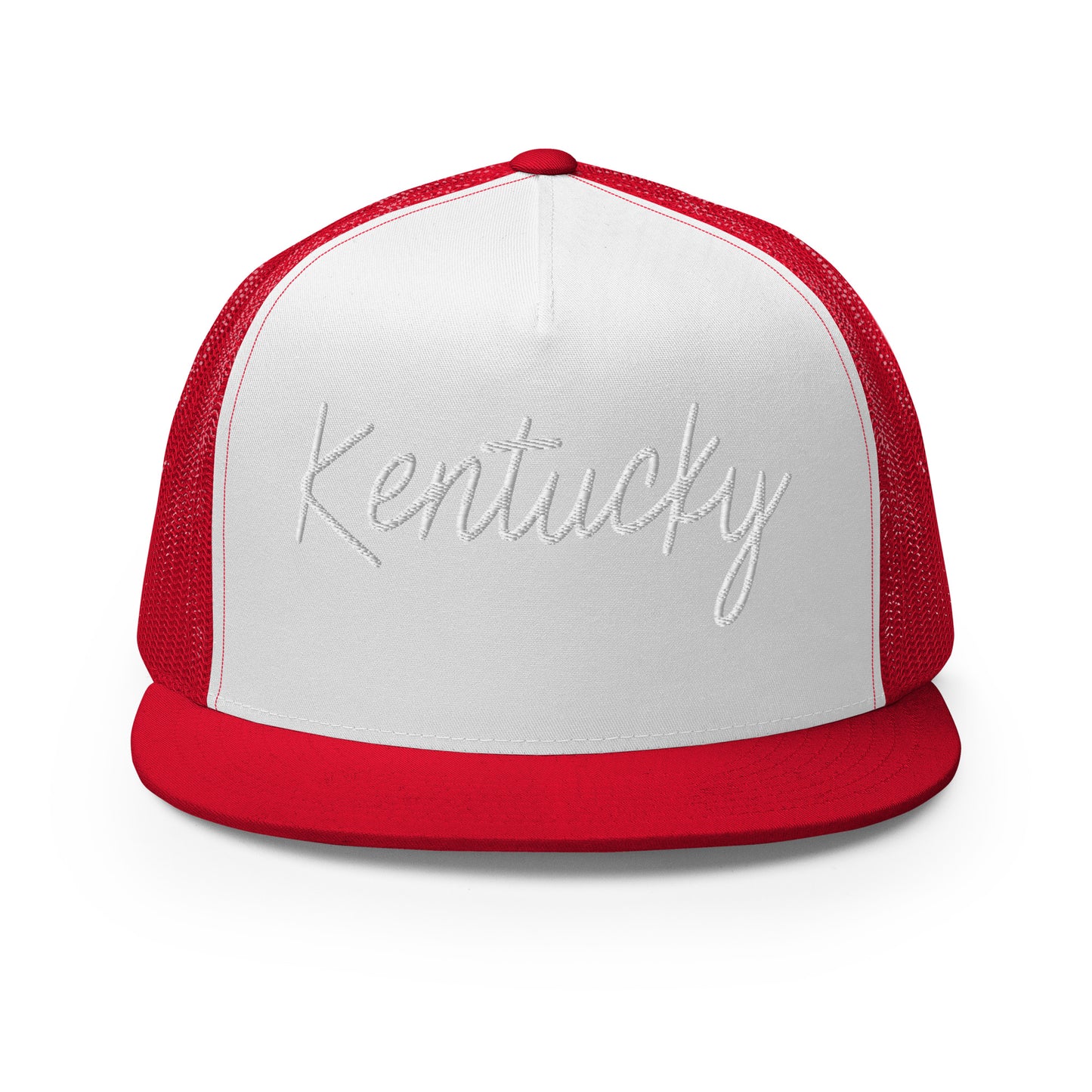 Kentucky Retro Script High 5 Panel A-Frame Snapback Trucker Hat