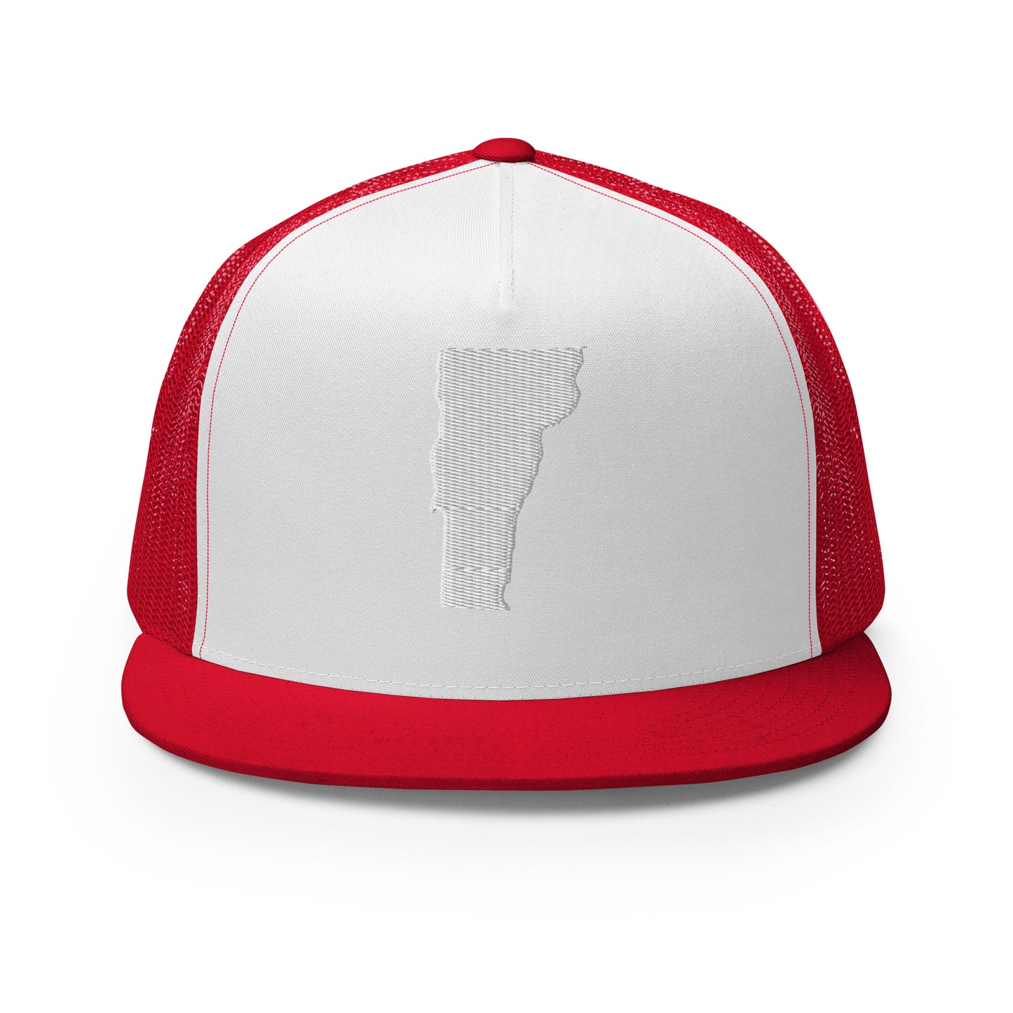 Vermont State Silhouette High 5 Panel A-Frame Snapback Trucker Hat