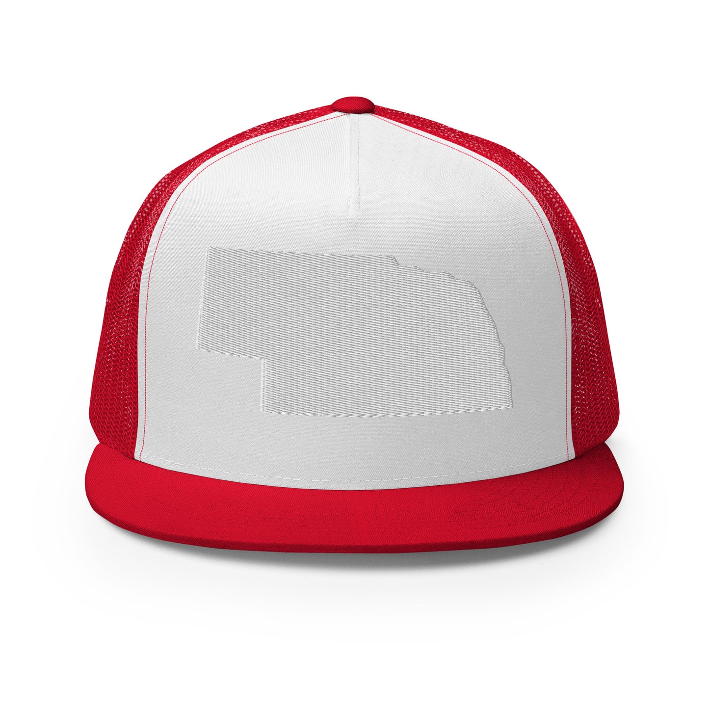 Nebraska State Silhouette High 5 Panel A-Frame Snapback Trucker Hat