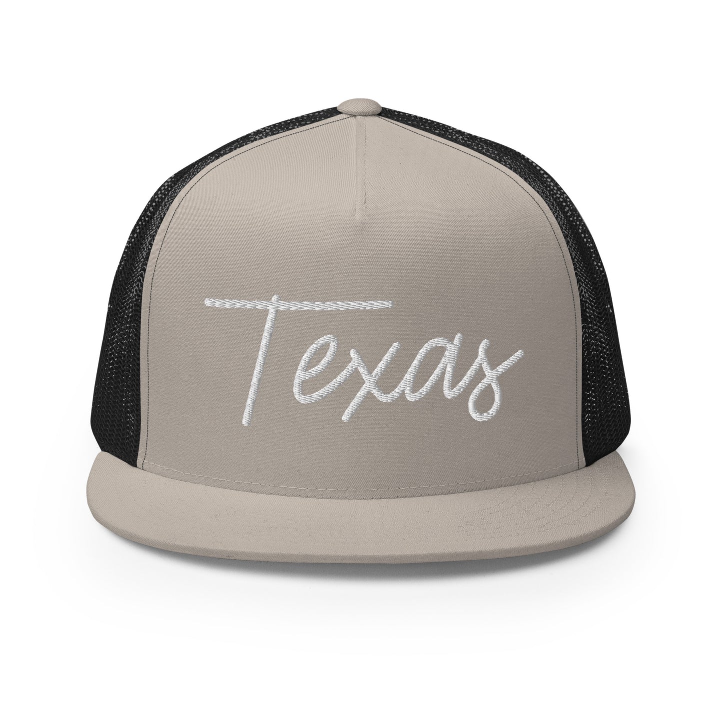 Texas Retro Script High 5 Panel A-Frame Snapback Trucker Hat