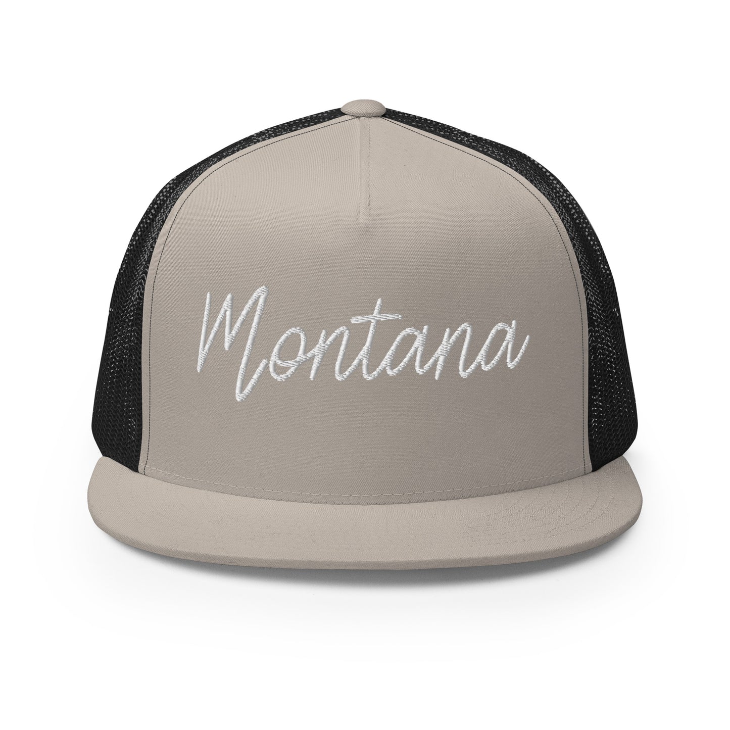 Montana Retro Script High 5 Panel A-Frame Snapback Trucker Hat