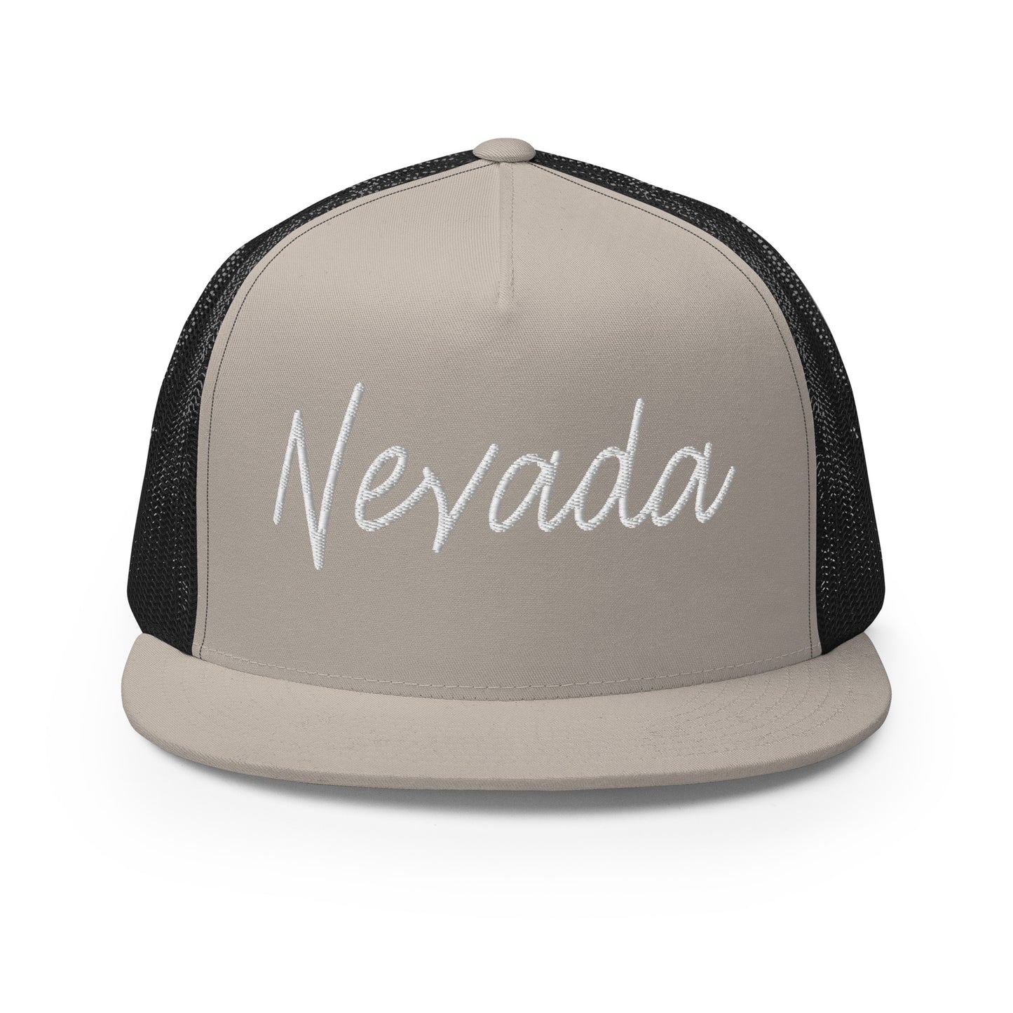 Nevada Retro Script High 5 Panel A-Frame Snapback Trucker Hat