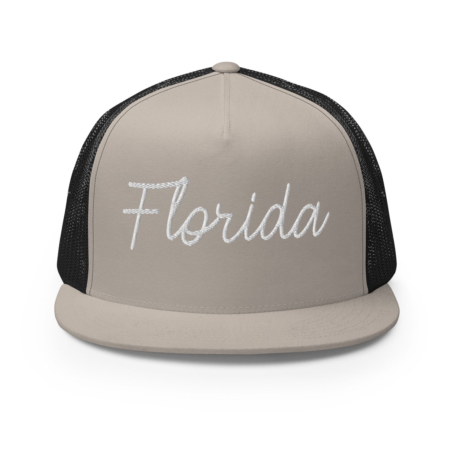 Florida Retro Script High 5 Panel A-Frame Snapback Trucker Hat