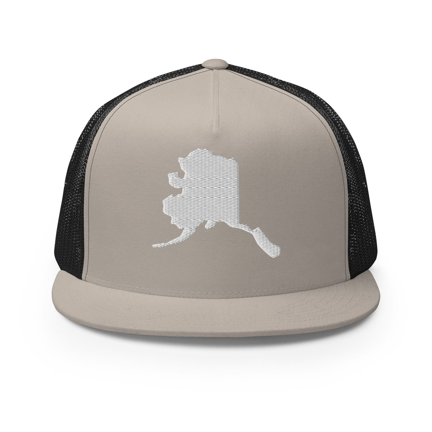 Alaska State Silhouette High 5 Panel A-Frame Snapback Trucker Hat