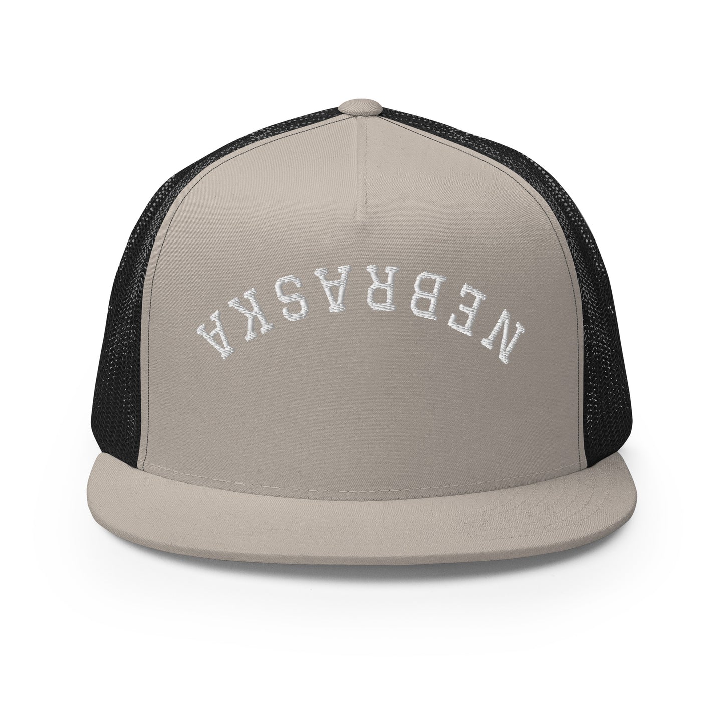 Nebraska Upside Down Arch High 5 Panel A-Frame Snapback Trucker Hat