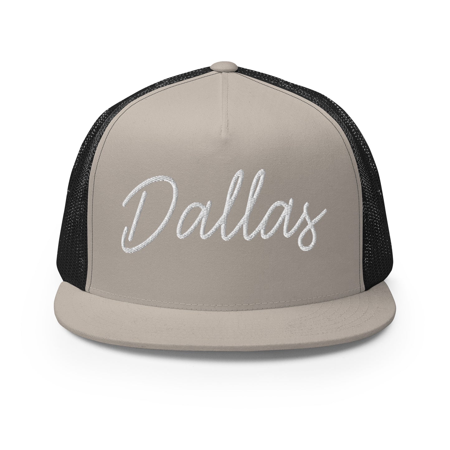 Dallas Retro Script High 5 Panel A-Frame Snapback Trucker Hat