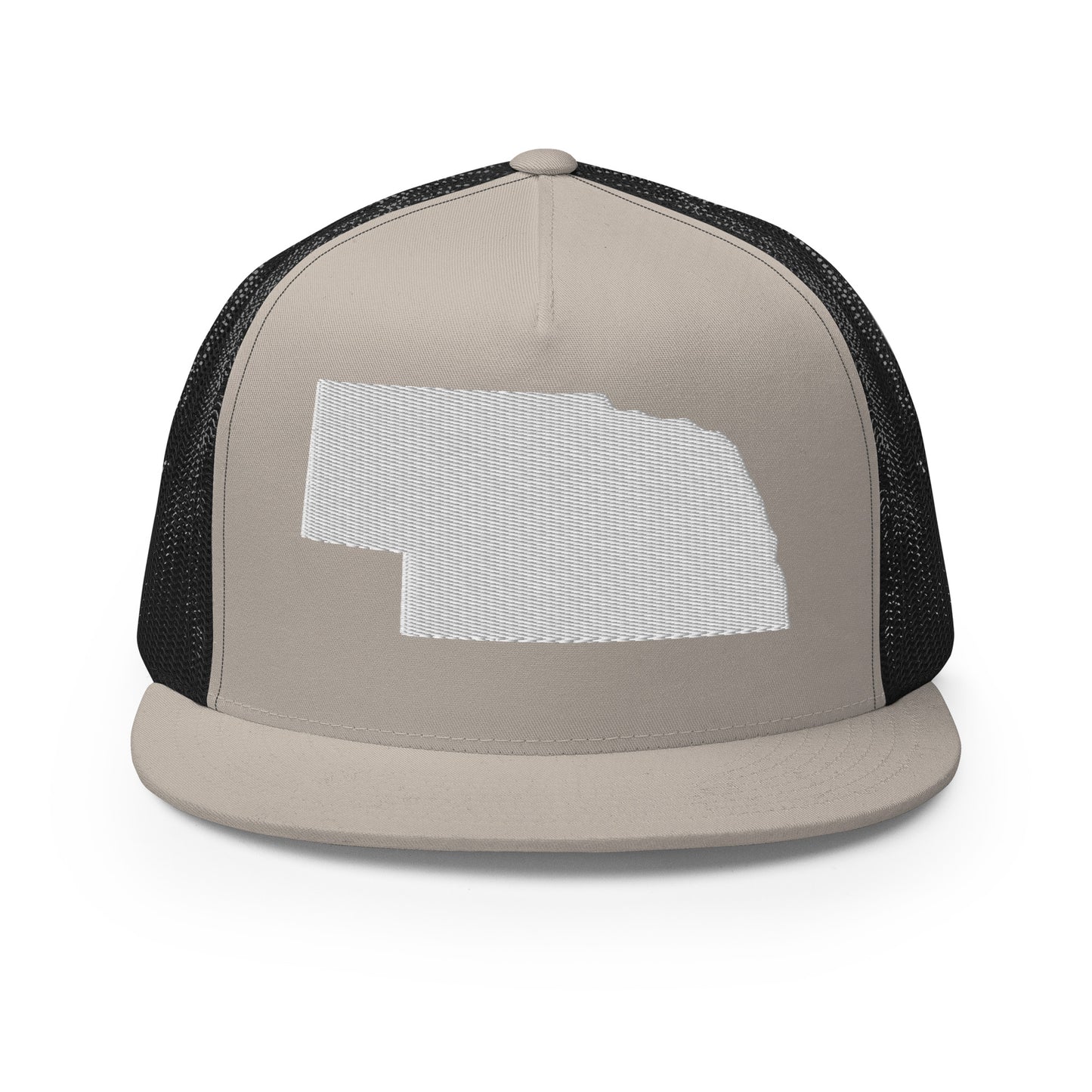 Nebraska State Silhouette High 5 Panel A-Frame Snapback Trucker Hat