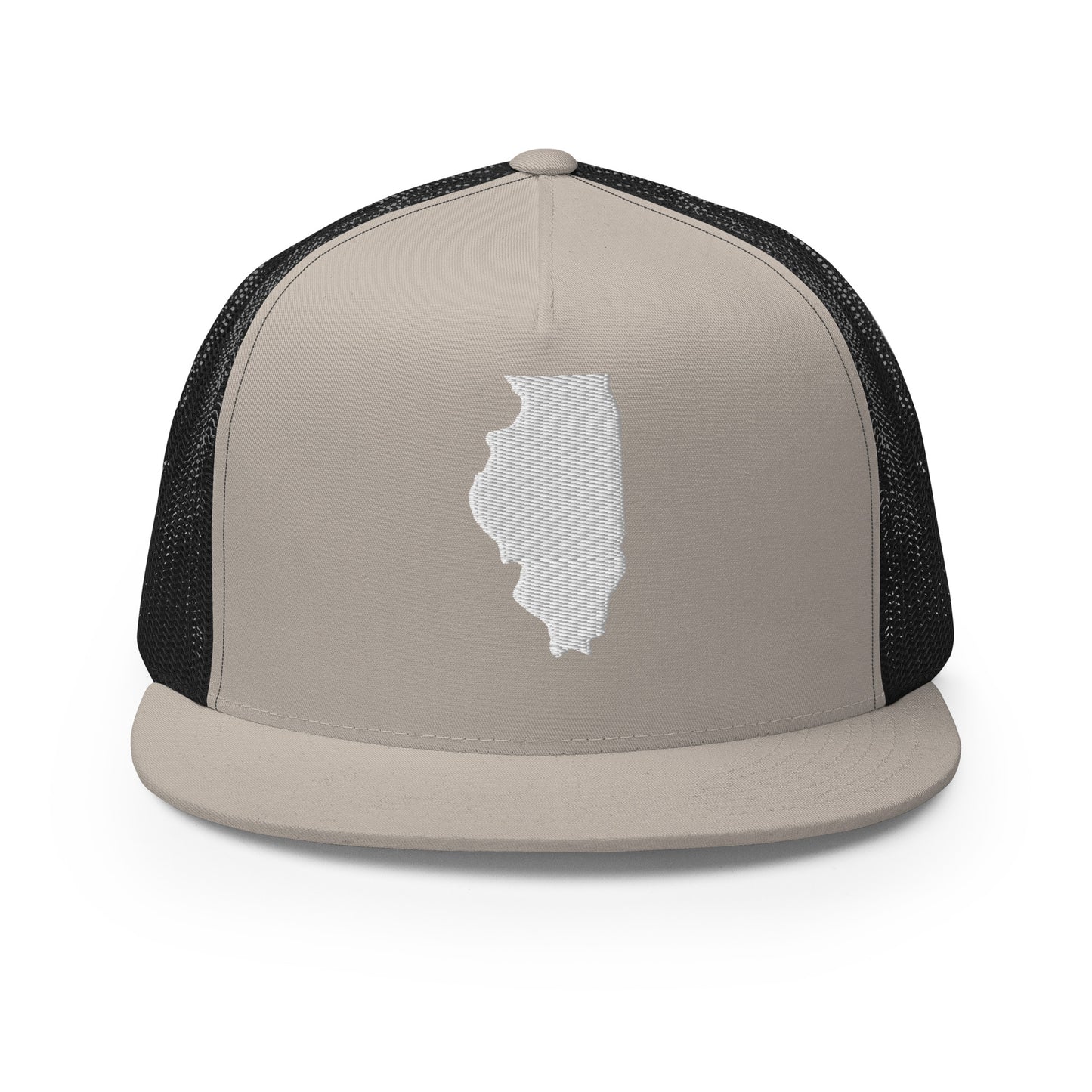 Illinois State Silhouette High 5 Panel A-Frame Snapback Trucker Hat