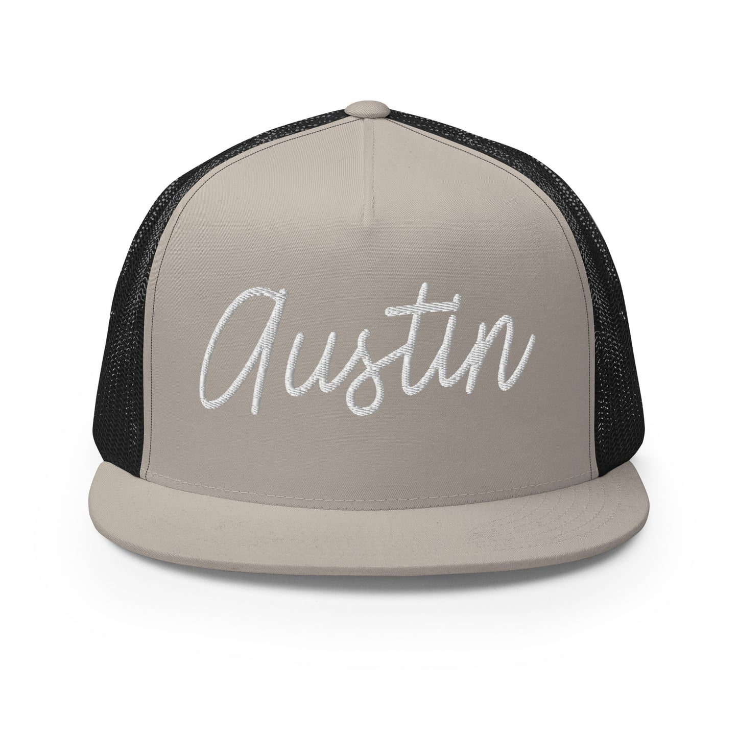 Austin Retro Script High 5 Panel A-Frame Snapback Trucker Hat