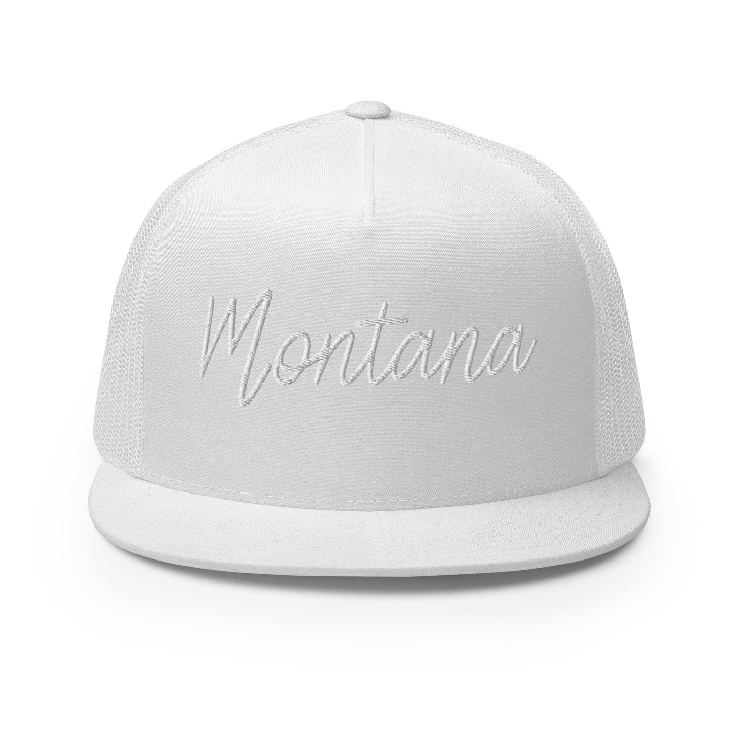 Montana Retro Script High 5 Panel A-Frame Snapback Trucker Hat