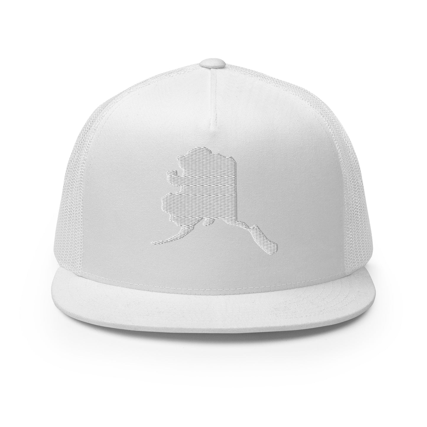 Alaska State Silhouette High 5 Panel A-Frame Snapback Trucker Hat