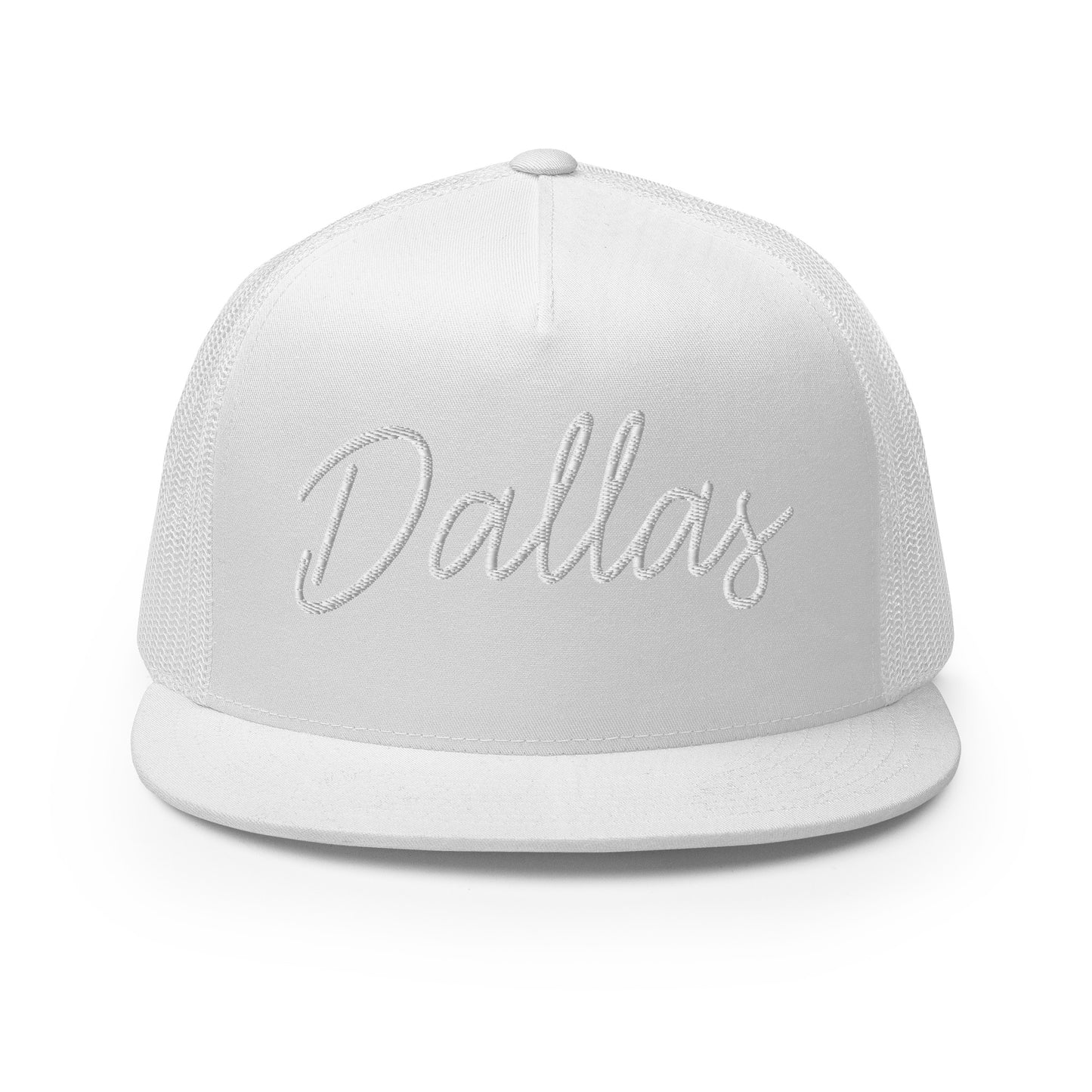 Dallas Retro Script High 5 Panel A-Frame Snapback Trucker Hat