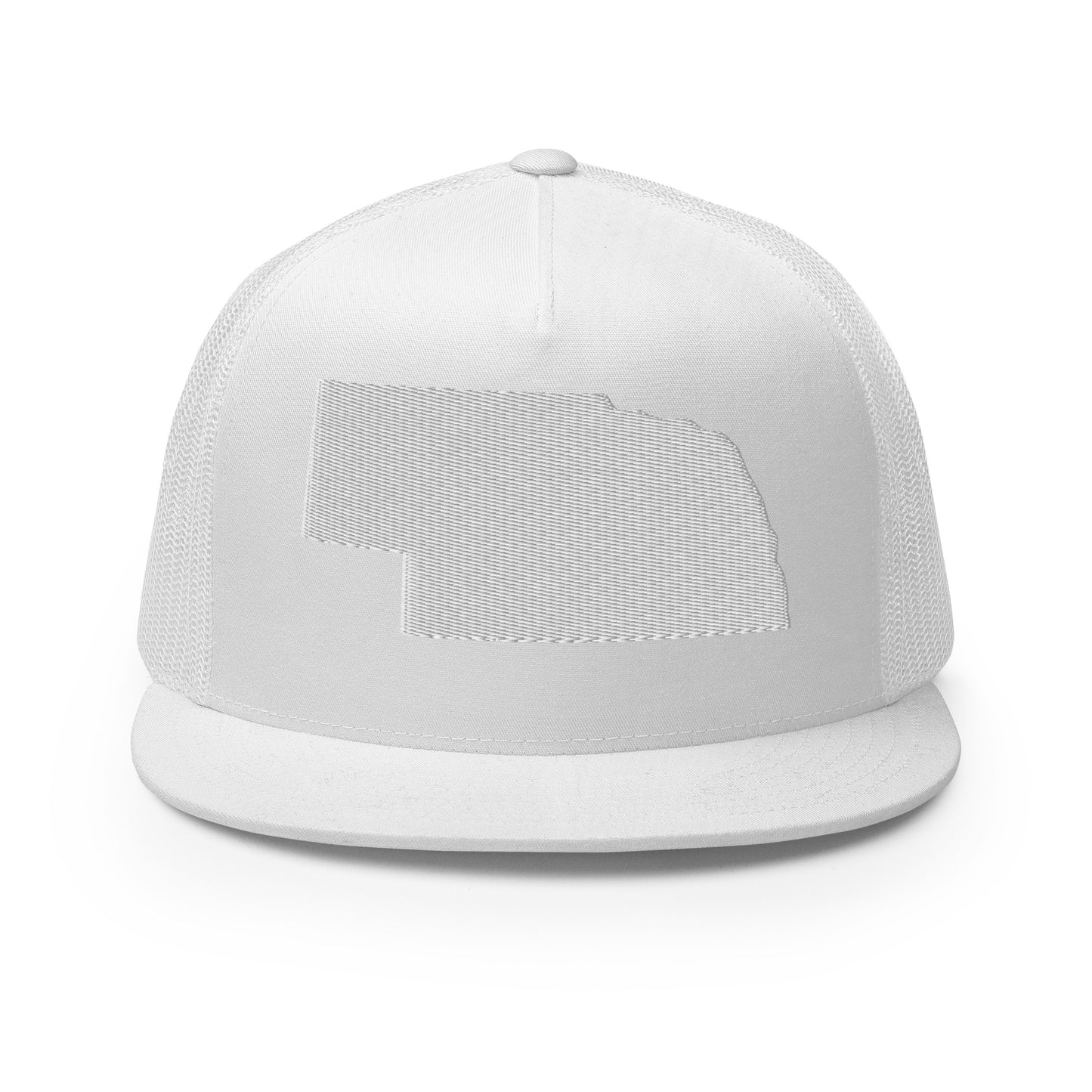 Nebraska State Silhouette High 5 Panel A-Frame Snapback Trucker Hat