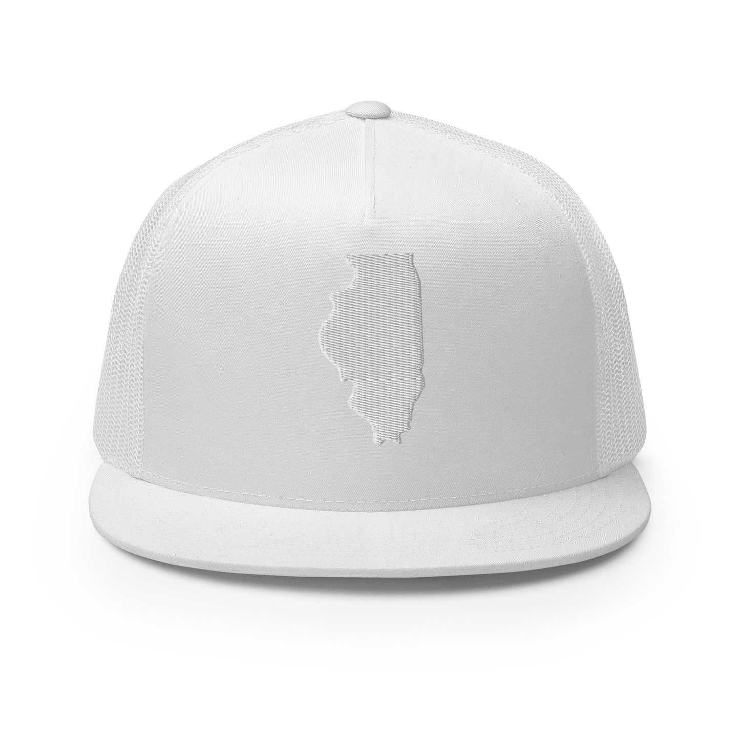 Illinois State Silhouette High 5 Panel A-Frame Snapback Trucker Hat