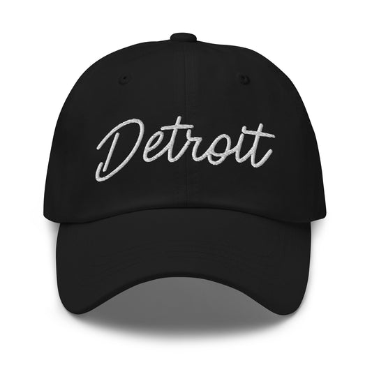 Detroit Retro Script Dad Hat