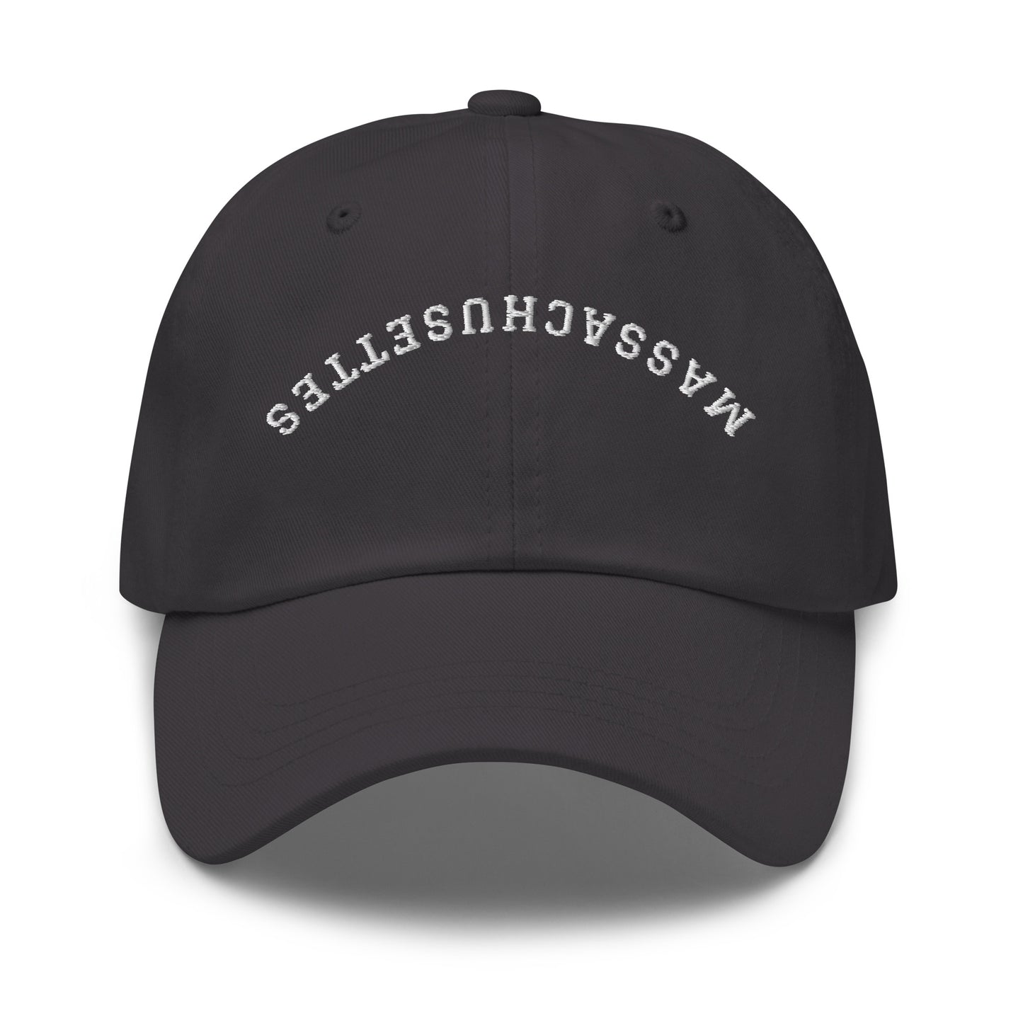 Massachusetts Upside Down Arch Dad Hat