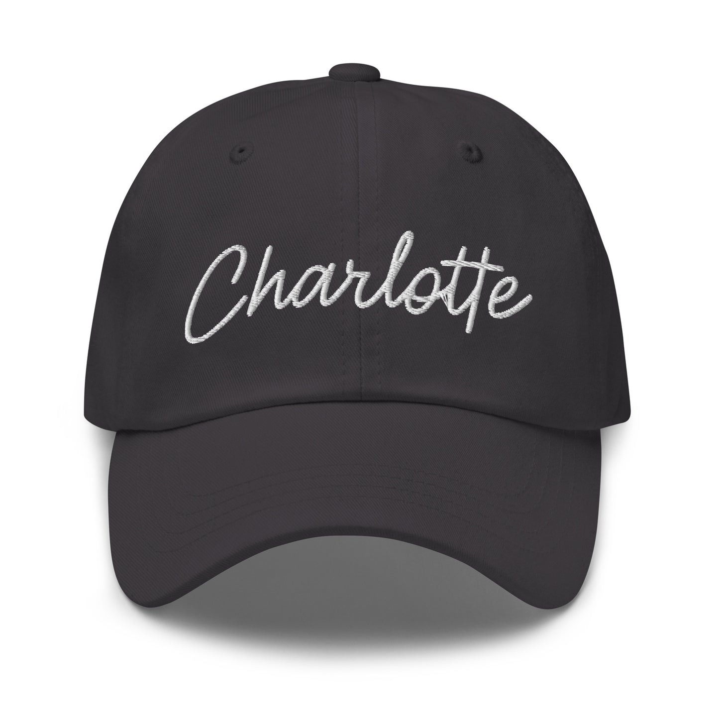 Charlotte Retro Script Dad Hat