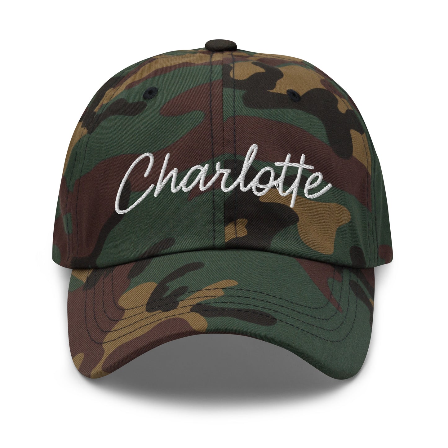 Charlotte Retro Script Dad Hat