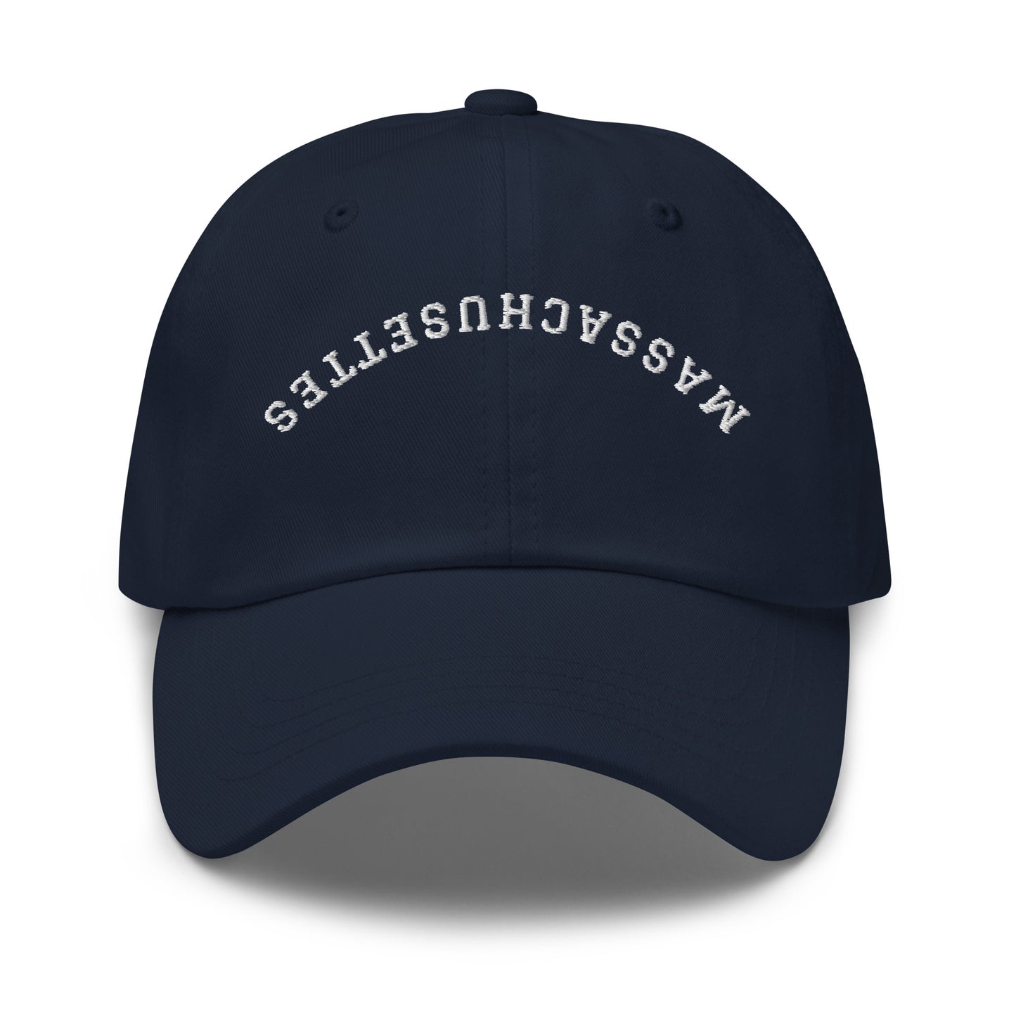 Massachusetts Upside Down Arch Dad Hat