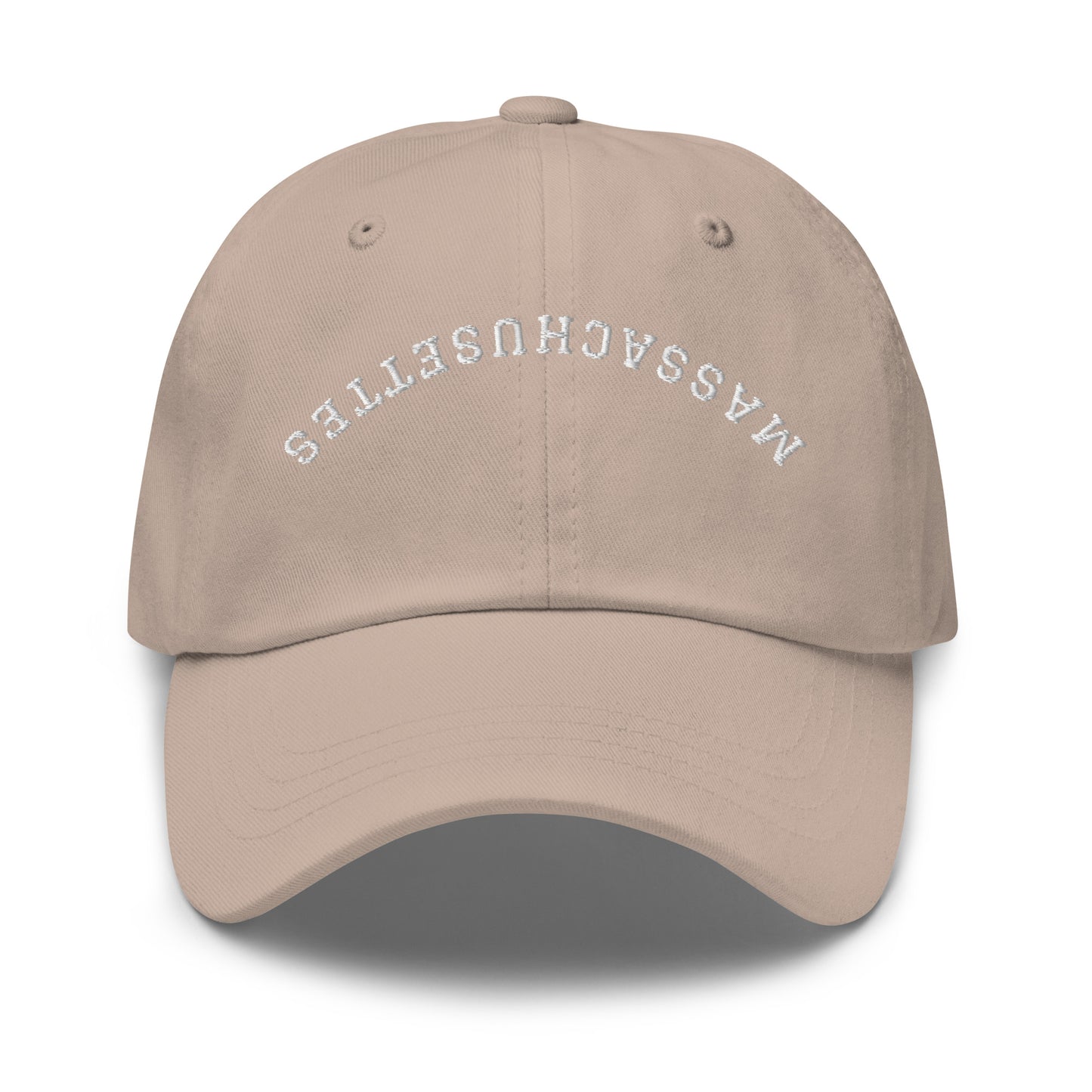 Massachusetts Upside Down Arch Dad Hat