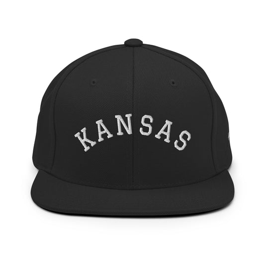 Kansas Arch 6 Panel Snapback Hat