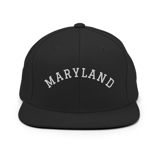 Maryland Arch 6 Panel Snapback Hat