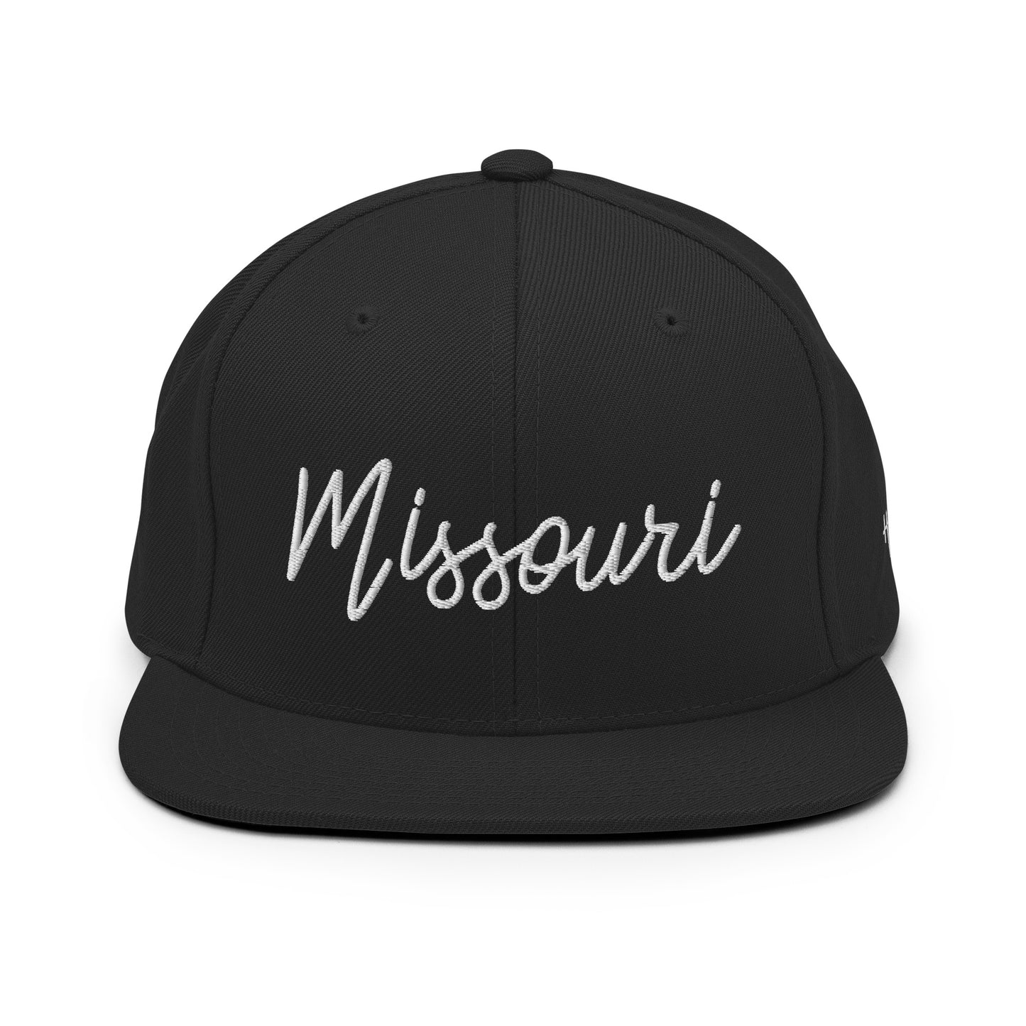 Missouri Retro Script 6 Panel Snapback Hat