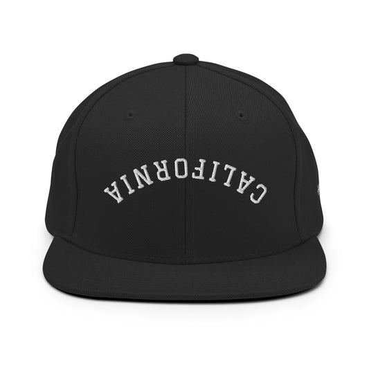 California Upside Down Arch 6 Panel Snapback Hat