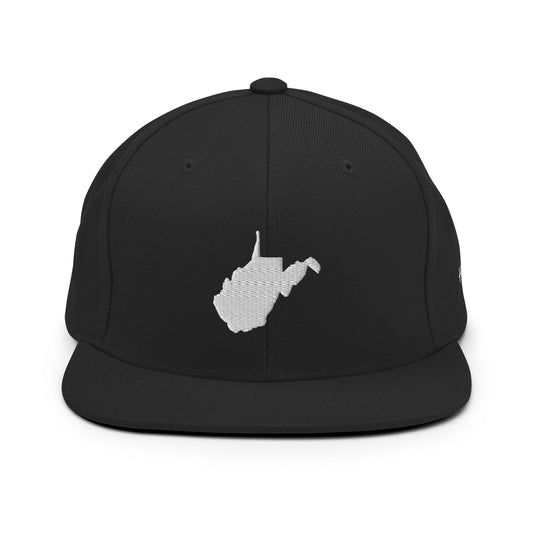 West Virginia State Silhouette 6 Panel Snapback Hat