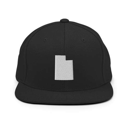 Utah State Silhouette 6 Panel Snapback Hat