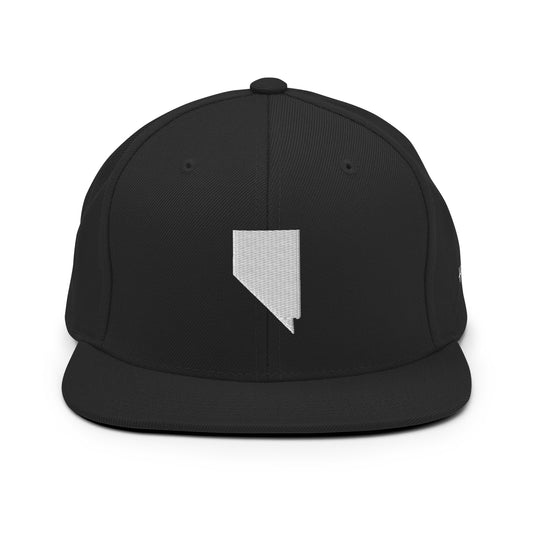 Nevada State Silhouette 6 Panel Snapback Hat