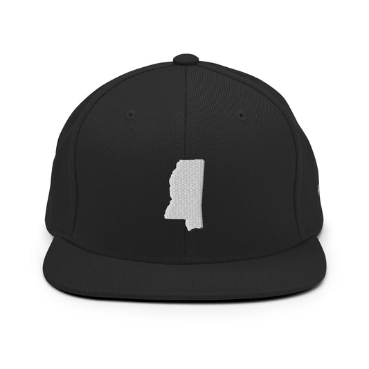 Mississippi State Silhouette 6 Panel Snapback Hat